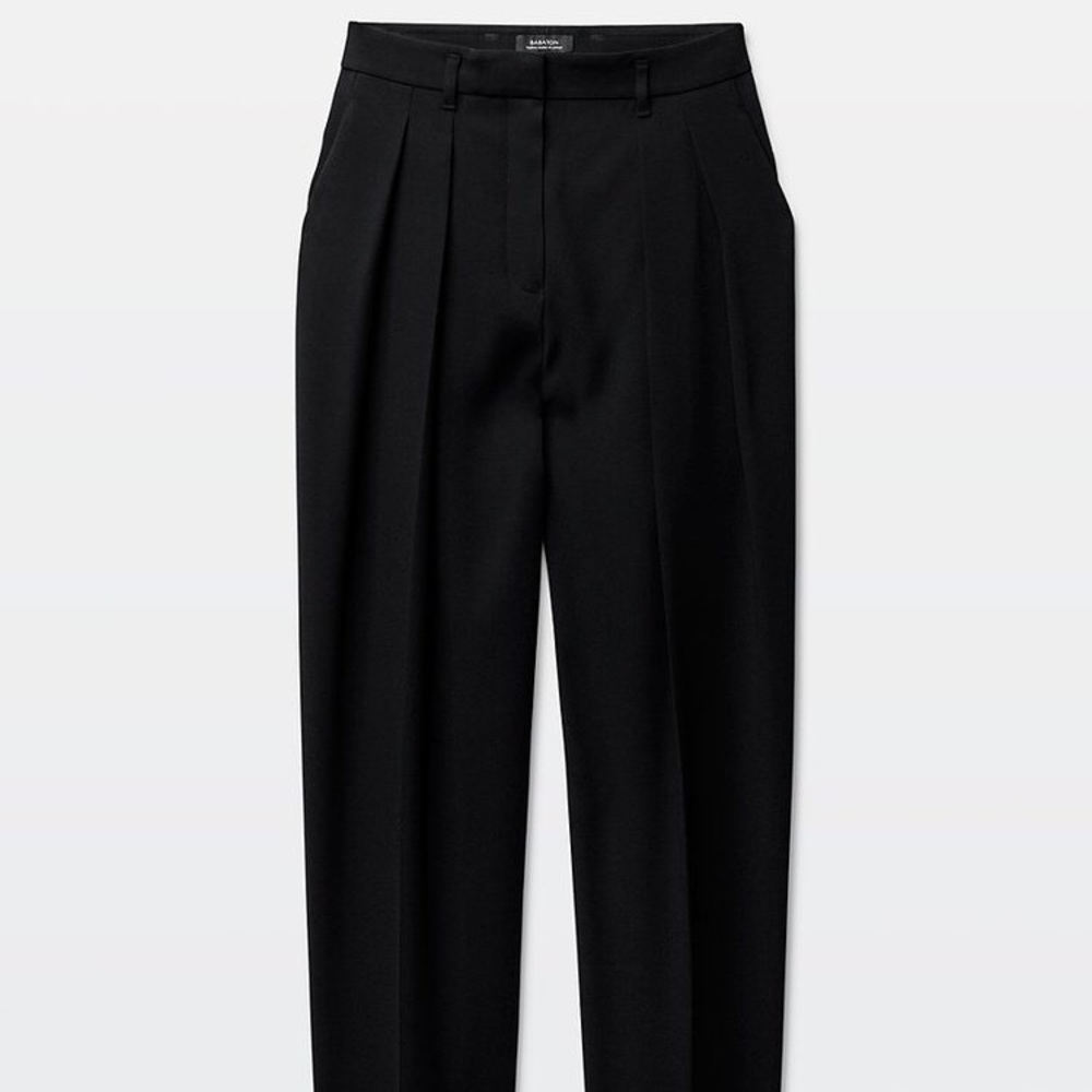 Aritzia Black silk pants